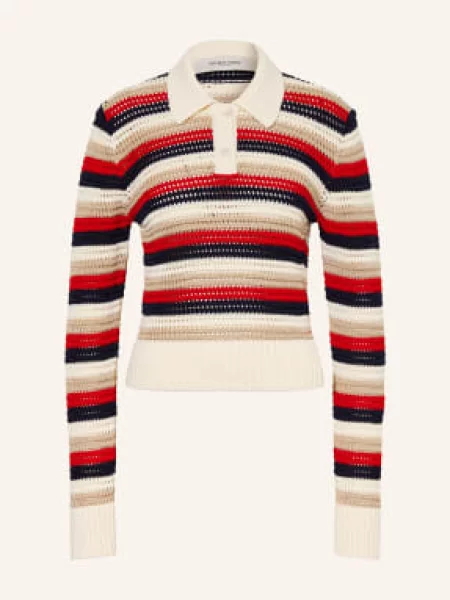 Golden Goose Koszulka Polo Z Dzianiny rot czerwona