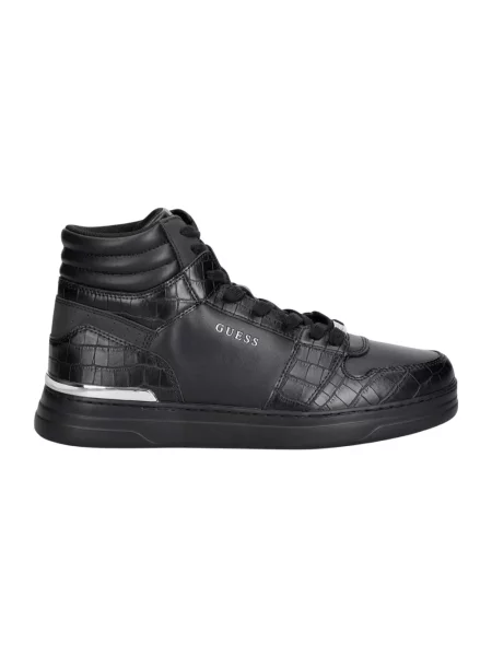 Sneakersy Guess skórzane czarne
