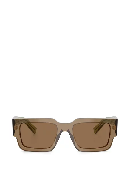 Kvadratne sunčane naočale Prada Eyewear smeđa