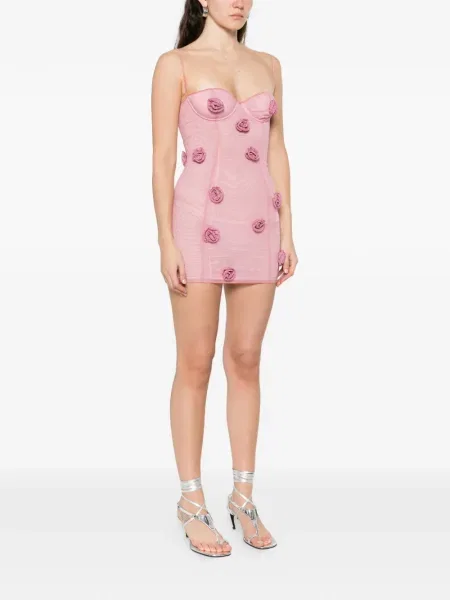 Rochie mini Oseree de costum roz