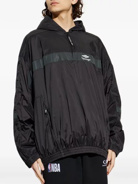 Ușor geacă Balenciaga cu imagine negru