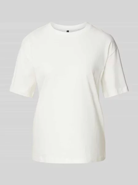 T-shirt o kroju relaxed fit z czystej bawełny model ‘SOPHIE MIA’ Vero Moda biała