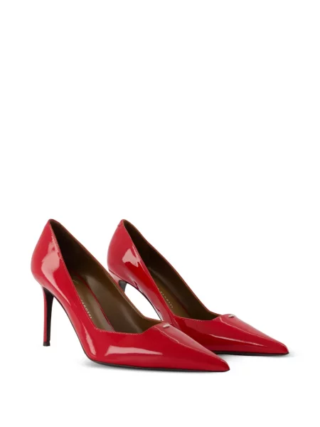 Bőr körömcipő Giuseppe Zanotti piros