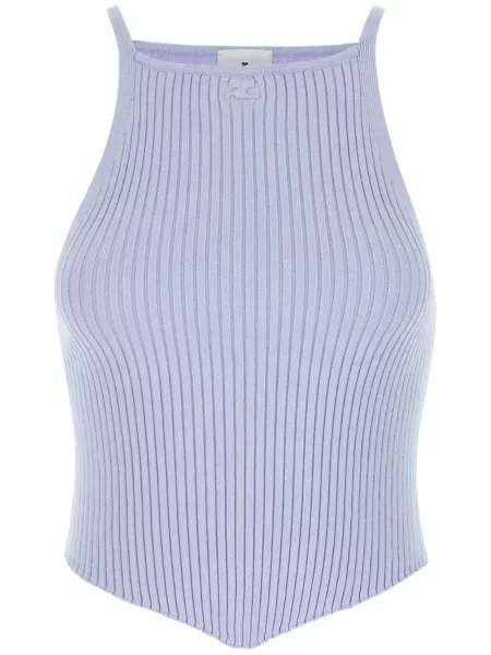 Top Courreges tricotate violet