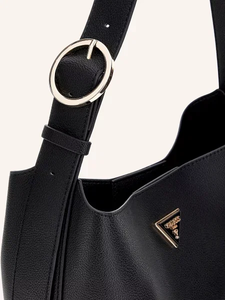 Guess Torba Meridian Z Woreczkiem schwarz czarna