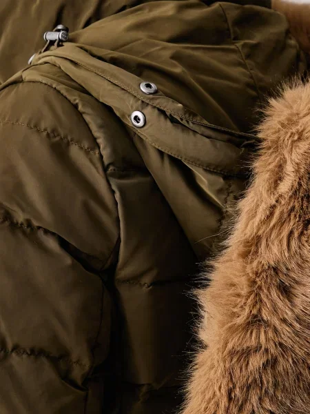 Tommy Hilfiger пухено яке дамско зелено