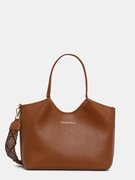 Műbőr shopper táska Valentino Bags barna