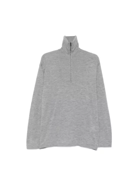 Sweter z golfem Lisa Yang z kaszmiru szary