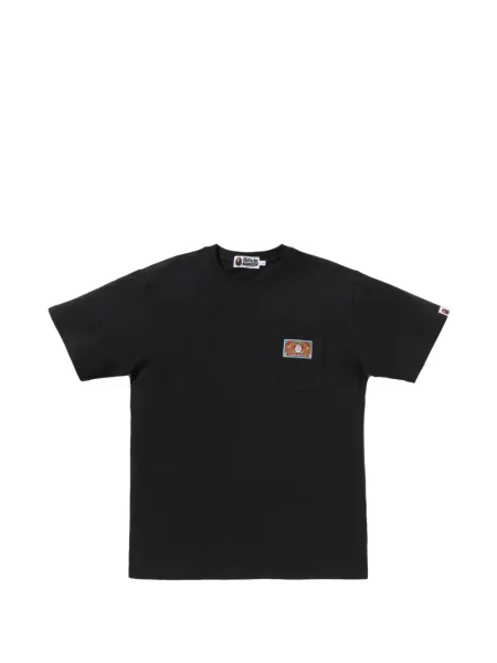 Tricou A Bathing Ape® cu buzunare aplicate cu autograf negru
