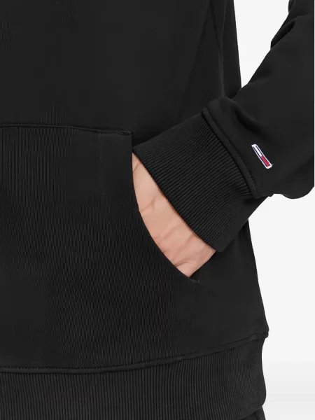 Суичър с качулка Tommy Hilfiger с принт черно