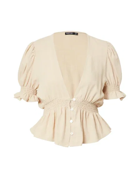 Nasty Gal Blúz világos bézs