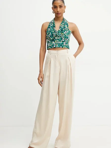 Блузка Weekend Max Mara візерунок зелений