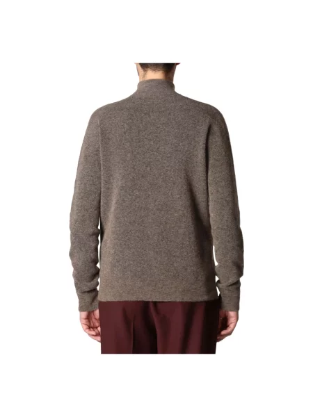 Sweter Roberto Collina brązowy