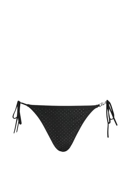 Stras bikini Karl Lagerfeld cu legături negru