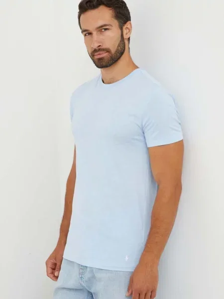 Polo Ralph Lauren t-shirt gładki niebieski