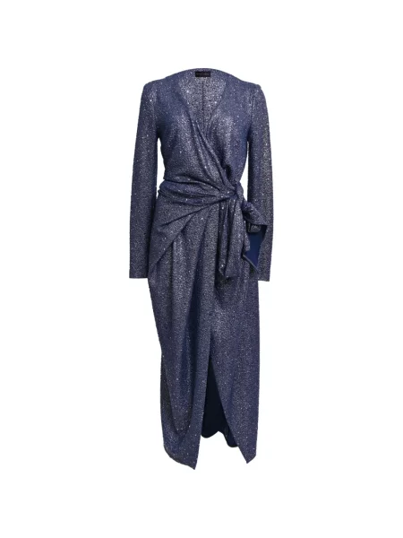 Rochie maxi Talbot Runhof plic albastru