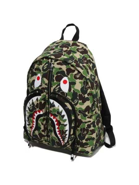 Rucsac A Bathing Ape® cu imagine cu model camuflaj verde