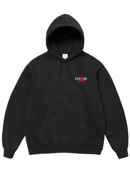 Hanorac cu glugă Supreme negru