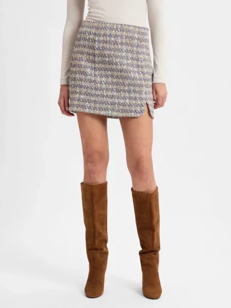 Y.A.S Spódnica YASSiraz Kobiety szary|brązowy wzorzysty S szara