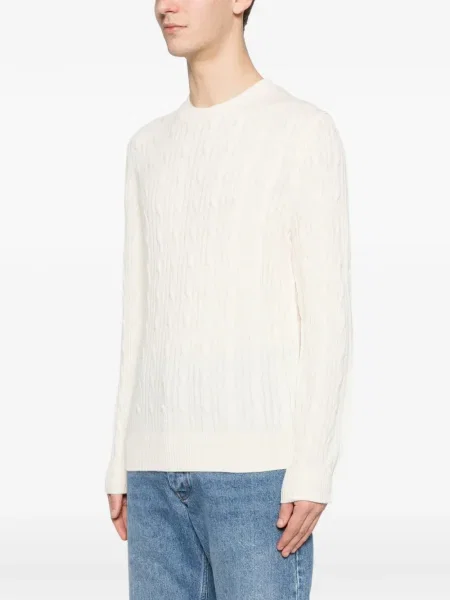 Пуловер Boss с кръгло деколте