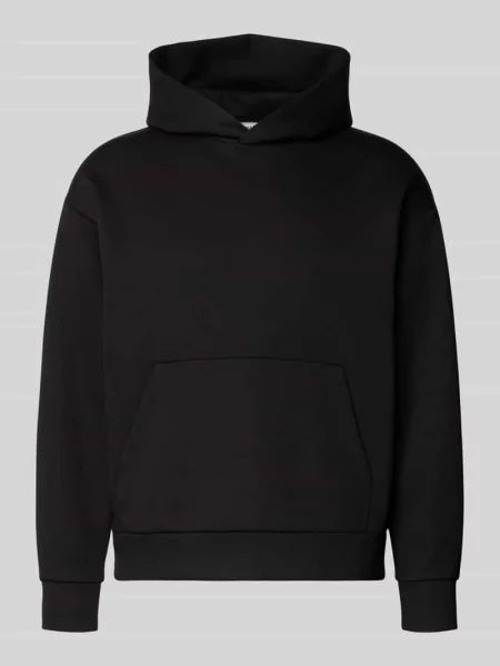 Bluza z kapturem o kroju relaxed fit z domieszką bawełny model Barron' Jack & Jones czarna