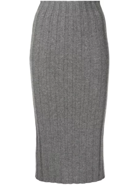 Fustă Cashmere In Love din cașmir gri