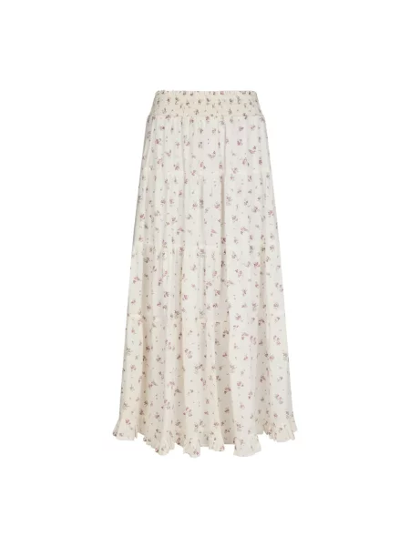 Maksi spódnica maxi Neo Noir w kwiatki beżowa