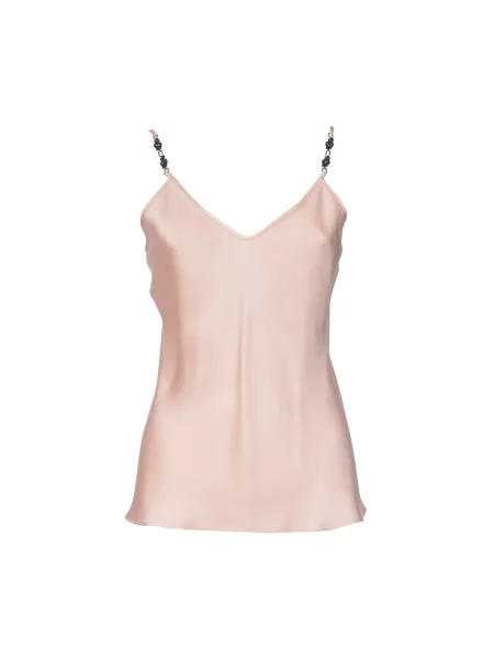 Top Max Mara Studio z dekoltem w serek różowy