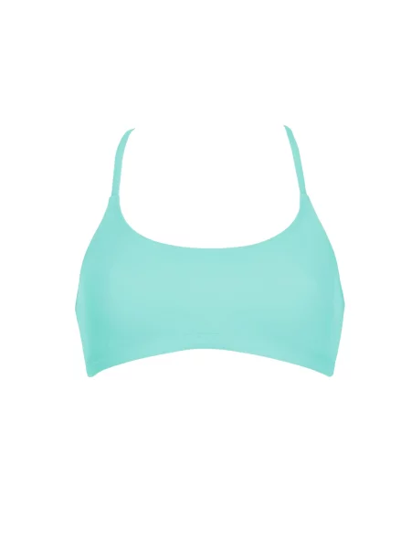 VIVID Sutien costum de baie albastru aqua / gri deschis negru
