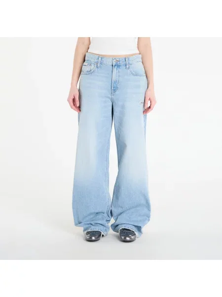 Джинси Calvin Klein з низькою посадкою сині