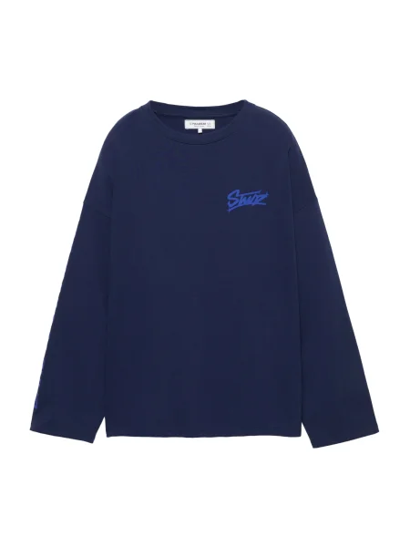 Pull&Bear Tricou STWD bleumarin / indigo