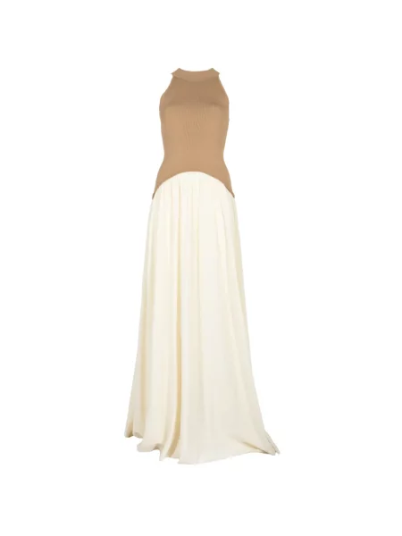 Rochie maxi Solid & Striped cu dungi tricotate