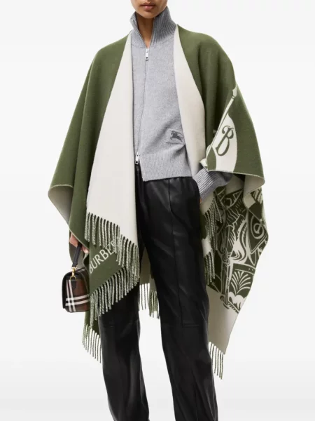 Geacă Burberry de lână verde