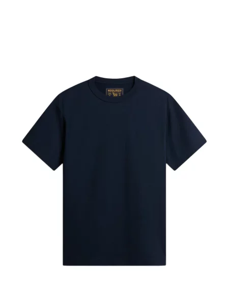 Tricou Woolrich cu broderie albastru