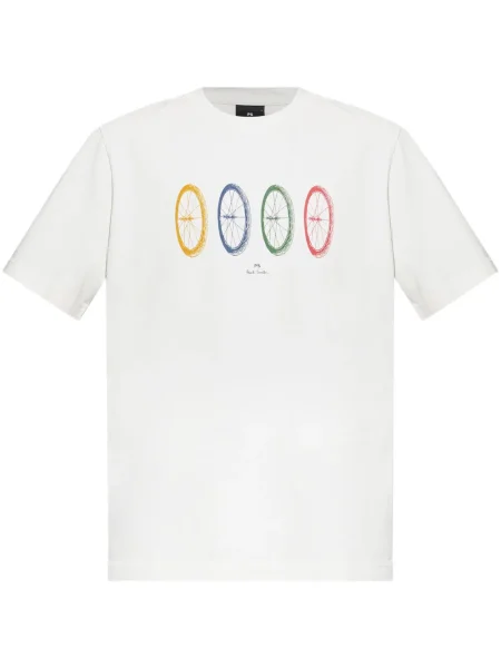 Tricou Ps Paul Smith cu imagine alb