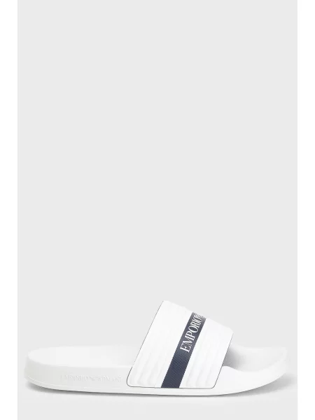 Шльопанці Emporio Armani білі