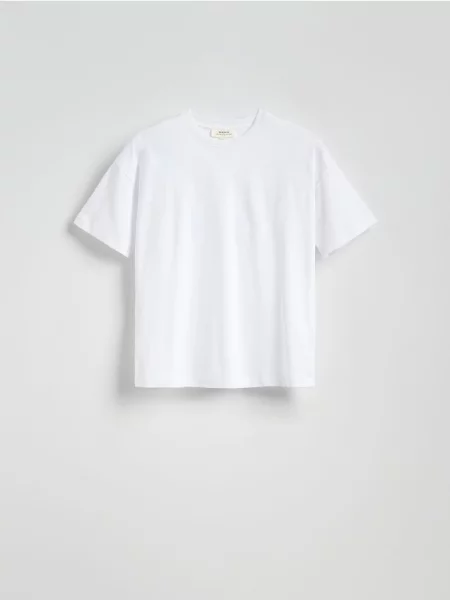 Reserved Tricou regular din alb