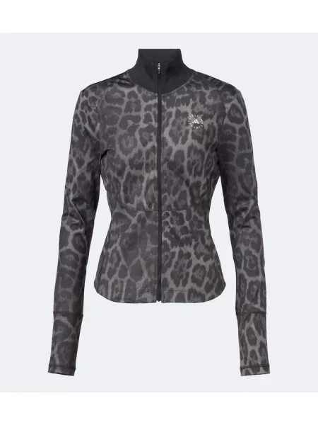 Geacă Adidas By Stella Mccartney cu imagine cu model leopard gri