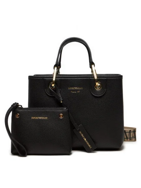 Emporio Armani crossbody kabelka dámska z imitácie kože čierna