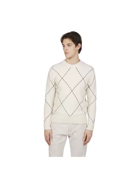 Sweter Eleventy wełniany beżowy