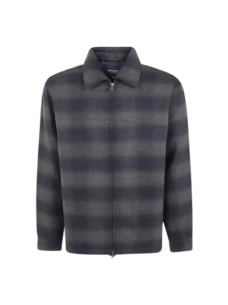 Kurtka Carhartt Wip w kratę zielona