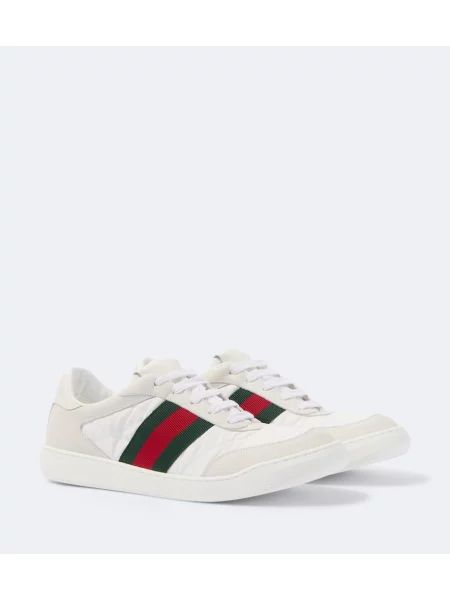 Sneakerși Gucci Screener din piele alb
