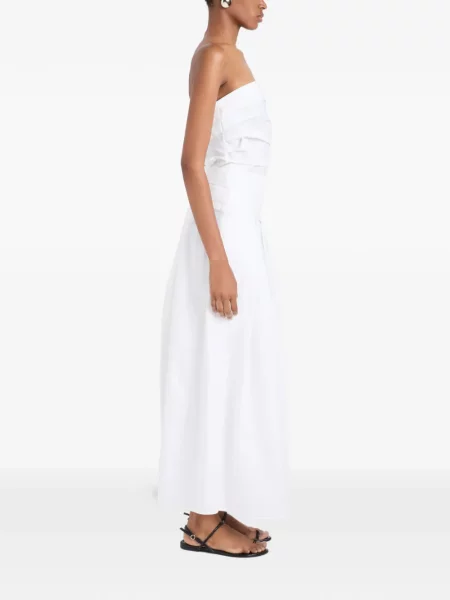 Fusta maxi Proenza Schouler White Label din poplin alb