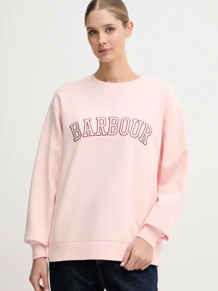 Суитчър Barbour с апликация бяло