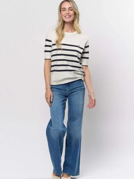 U.S. POLO ASSN. Pulóver Maiken Short fehér
