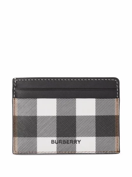 Portofel Burberry în carouri cu imagine maro