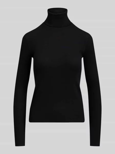 Bluzka z długim rękawem z imitacji dzianiny z mieszanki lyocellu Polo Ralph Lauren czarna