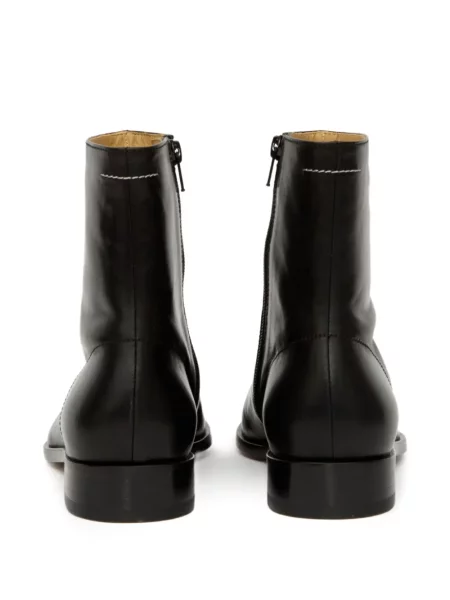 Cizme scurte Mm6 Maison Margiela din piele negru
