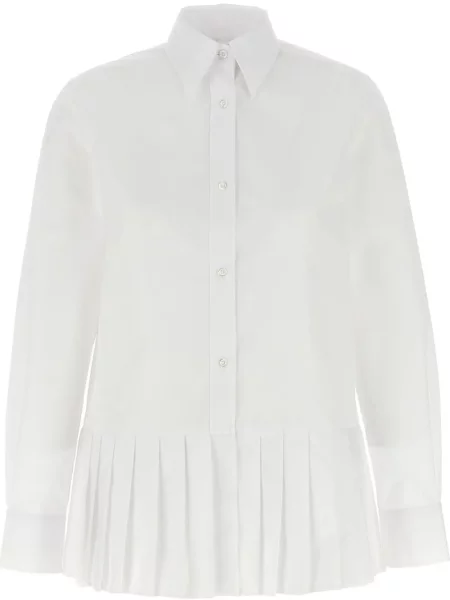 Cămașă Thom Browne plisată alb