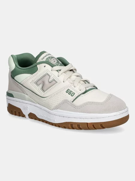Кожени маратонки New Balance бежово